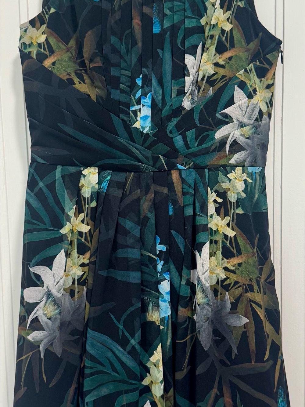 NWT Ted Baker Navy Floral Evening Dress